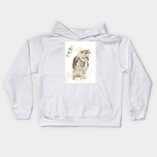 Quizzical Owl Kids Hoodie